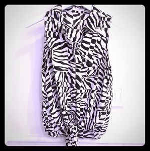 Equipment silk sleeveless blouse